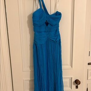 Shona Joy Elegant Blue One Shoulder Dress